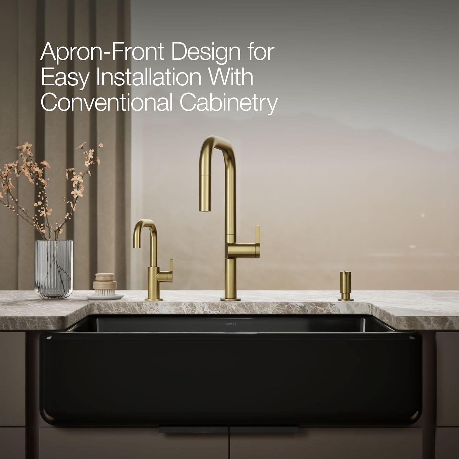 Whitehaven® Self-Trimming 36" L x 22" W Farmhouse Kitchen Sink