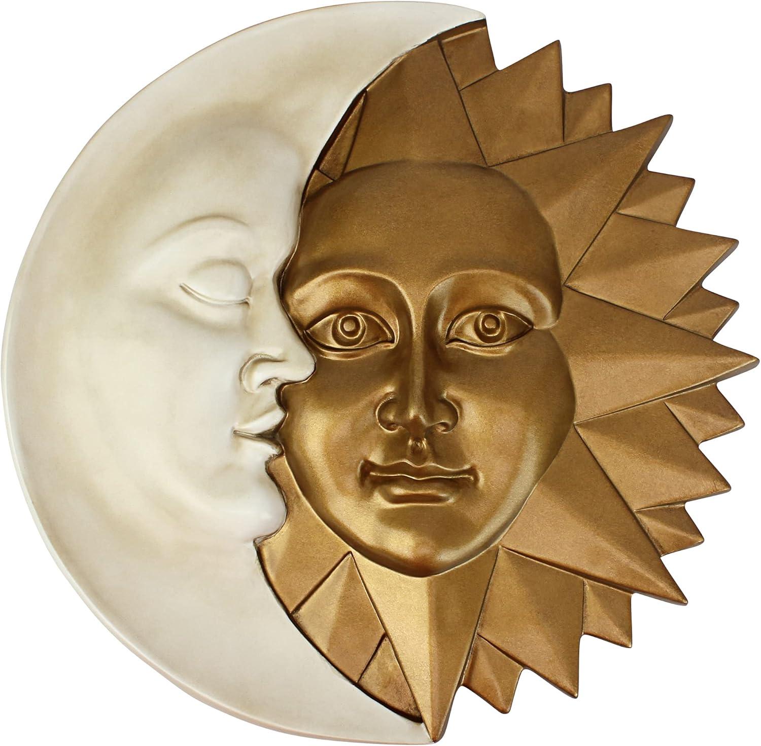 Design Toscano Celestial Harmony: Sun and Moon Wall Sculpture