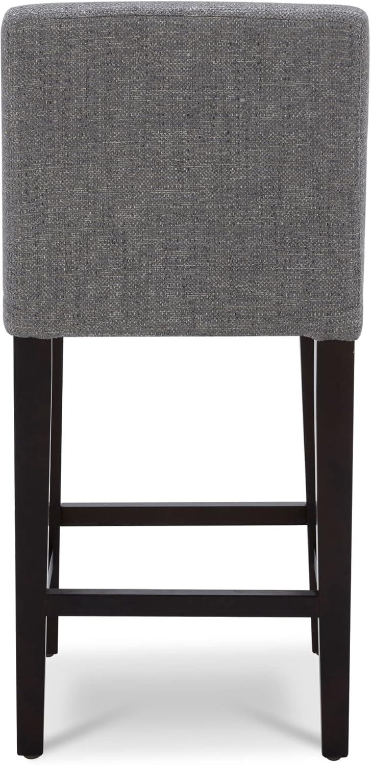 CHITA 25 inch Bar Stools Set of 2, Fabric in Fog Grey