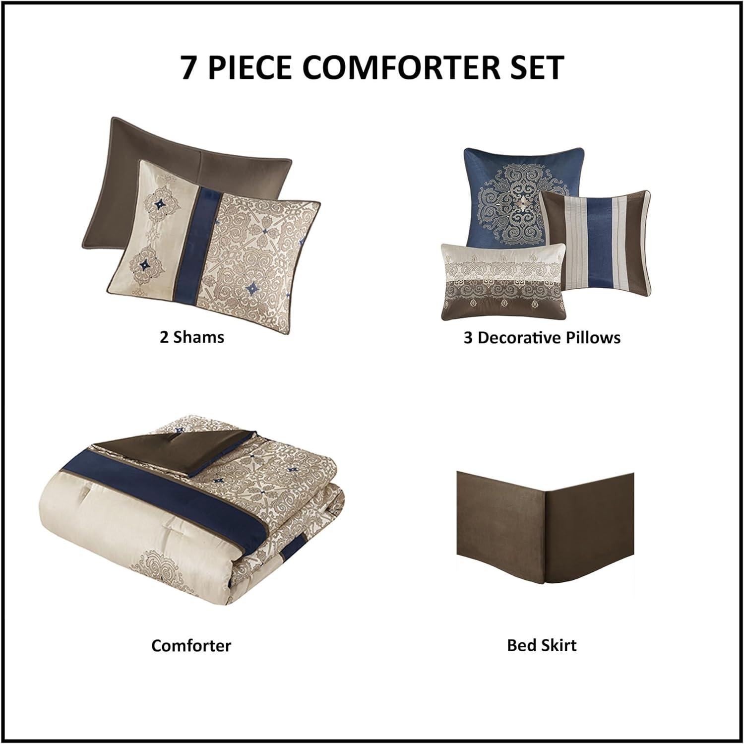 7pc Perry Comforter Set - Madison Park