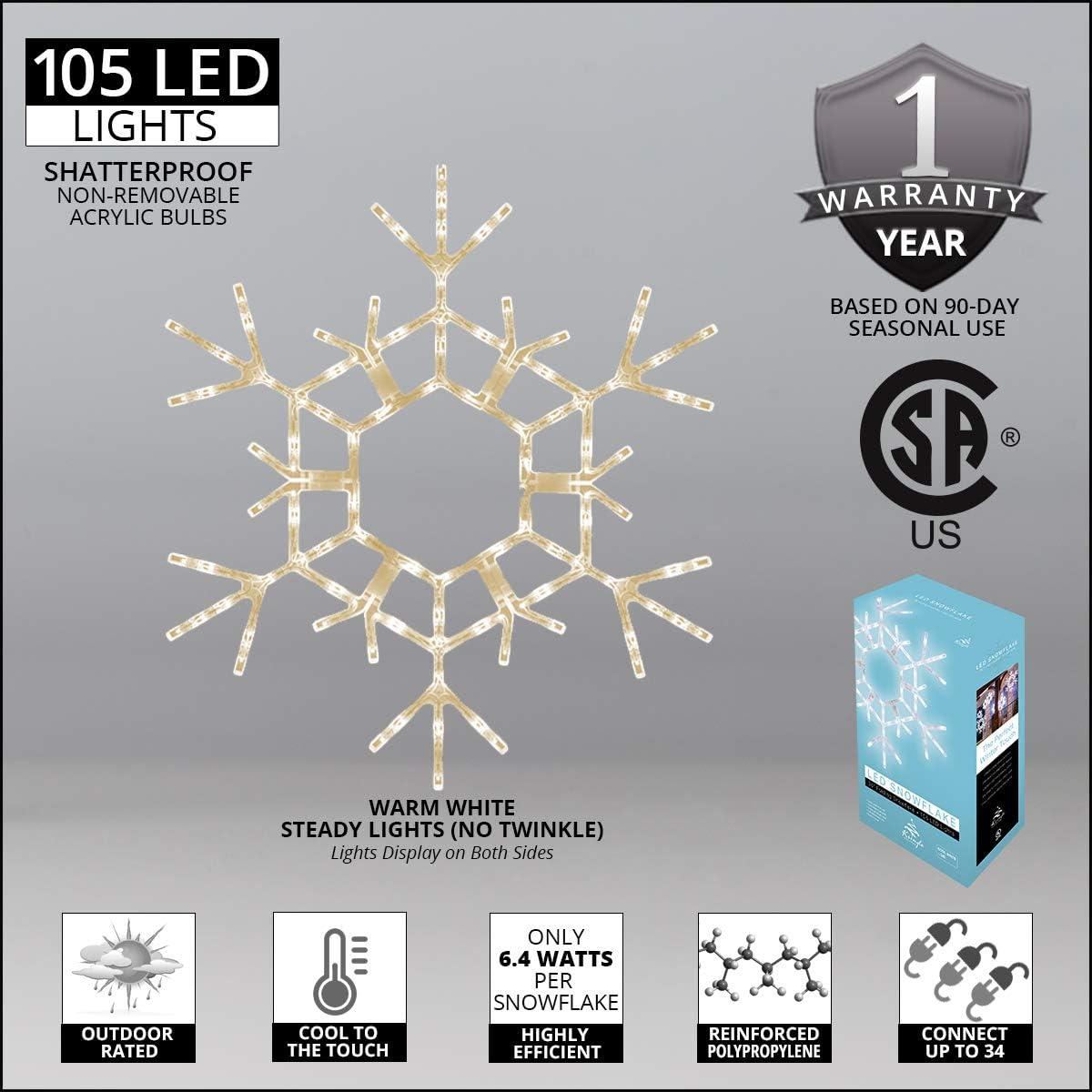 The Holiday Aisle® LED Folding Snowflake