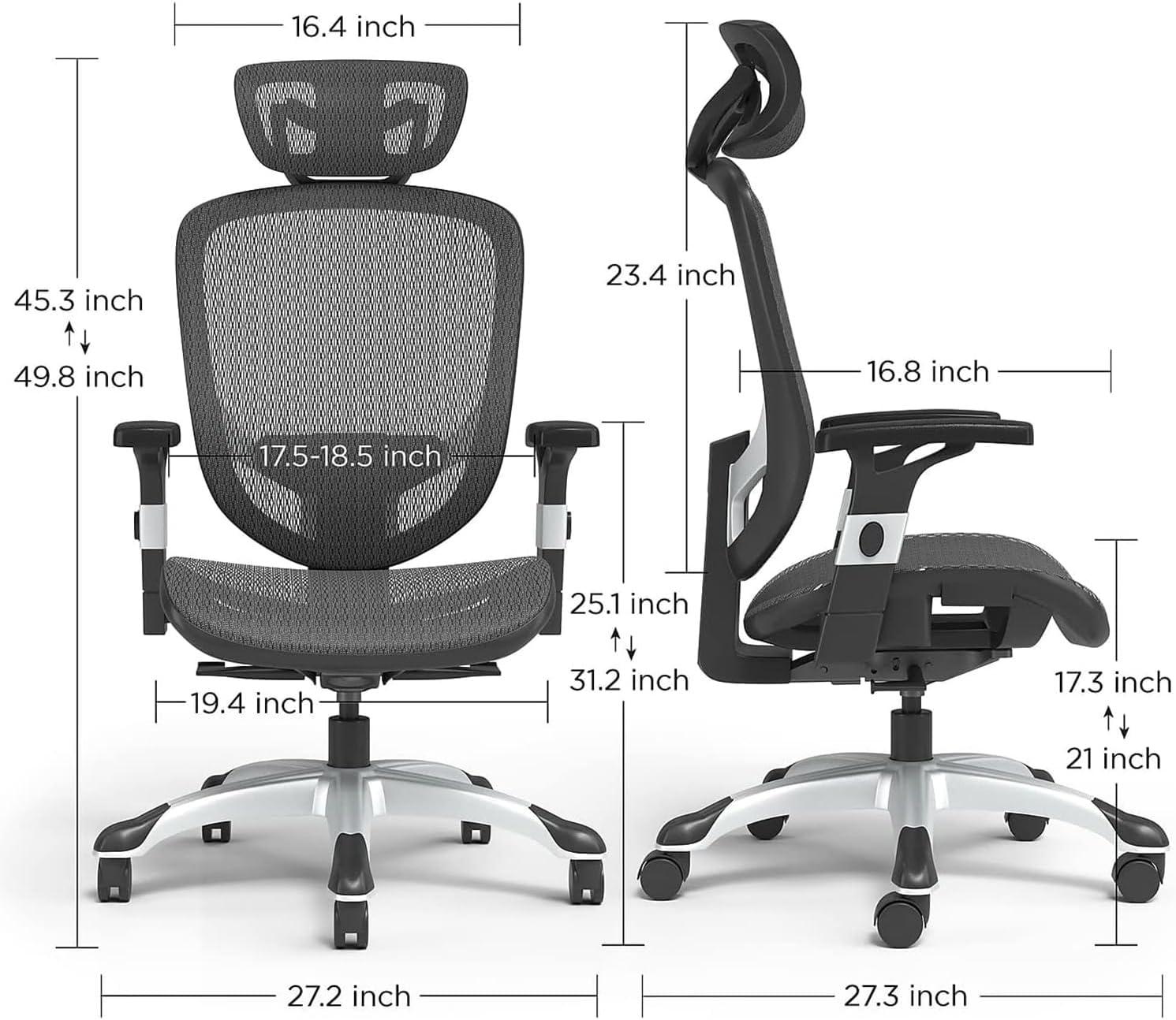 Union & Scale Flexfit Hyken Technical Mesh Task Chair Black 23481CC