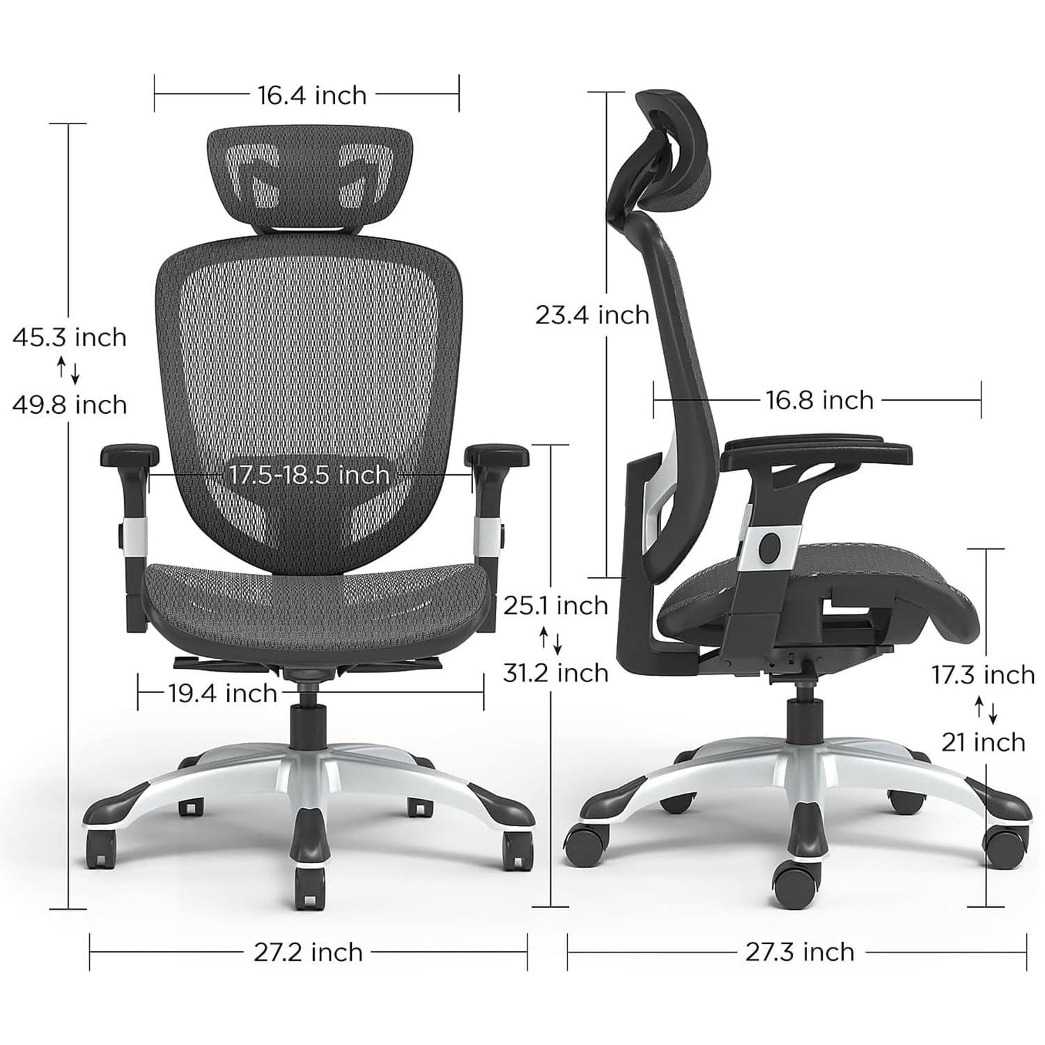Union & Scale Flexfit Hyken Technical Mesh Task Chair Black 23481CC