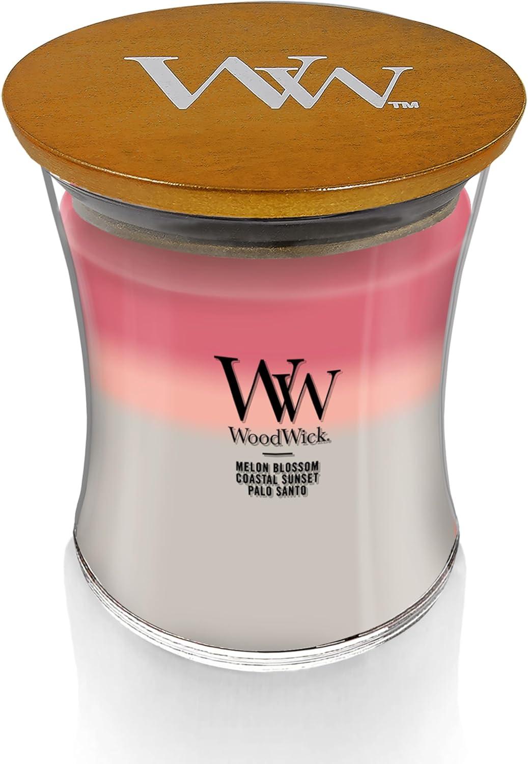WoodWick Medium Hourglass Trilogy Scented Candle, Shorleine, 9.7 oz