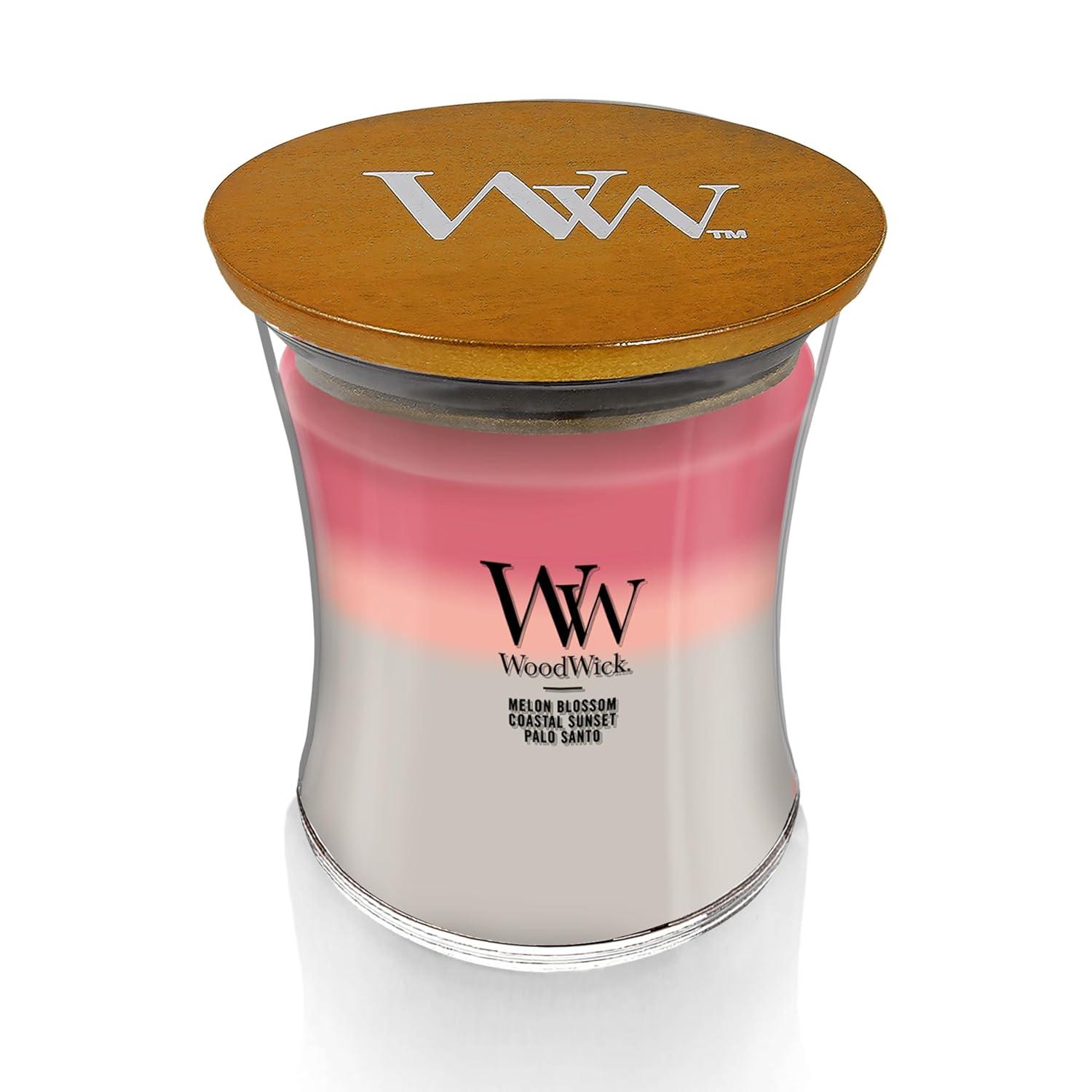 WoodWick Medium Hourglass Trilogy Scented Candle, Shorleine, 9.7 oz