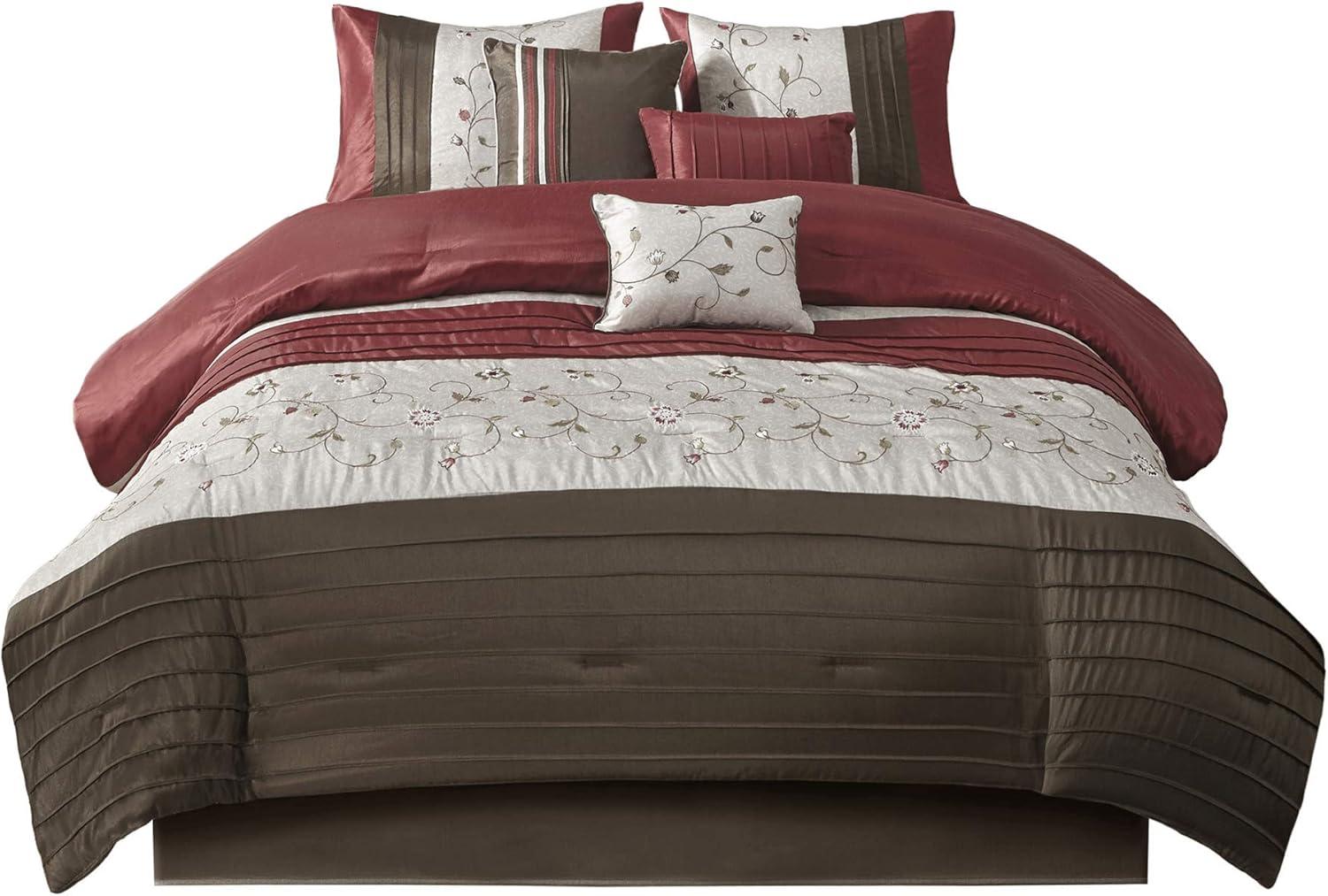 Serene Embroidered 7 Piece Comforter Set