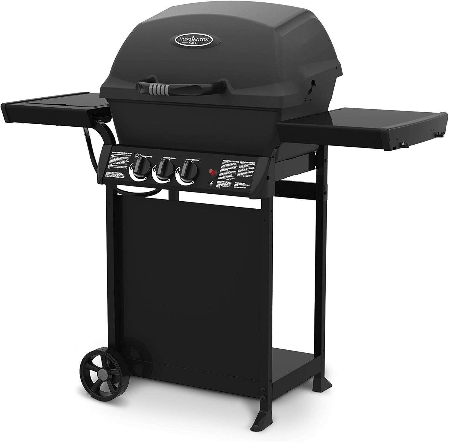 Huntington 30040HNT Liquid Propane Gas Grill,Black