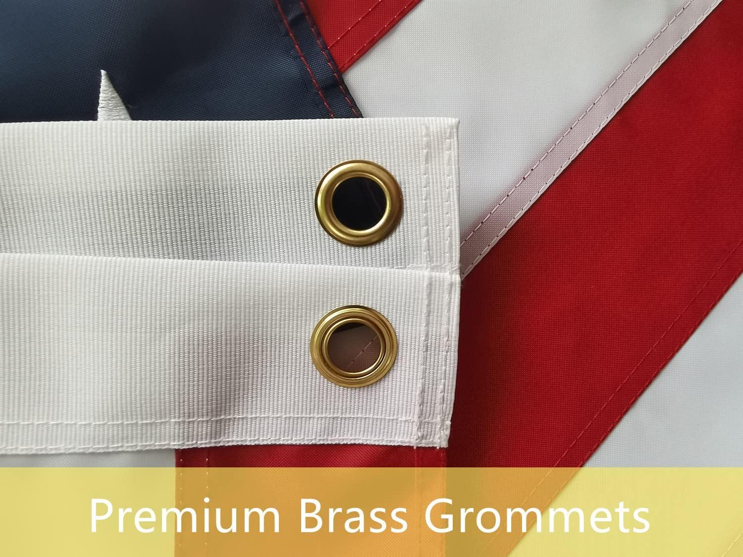 American flag USA flag 3x5FT-Embroidered Stars Flag Double Stitched Sewn Stripes Outdoors Indoors Heavy Duty flag Brass Grommets Banner