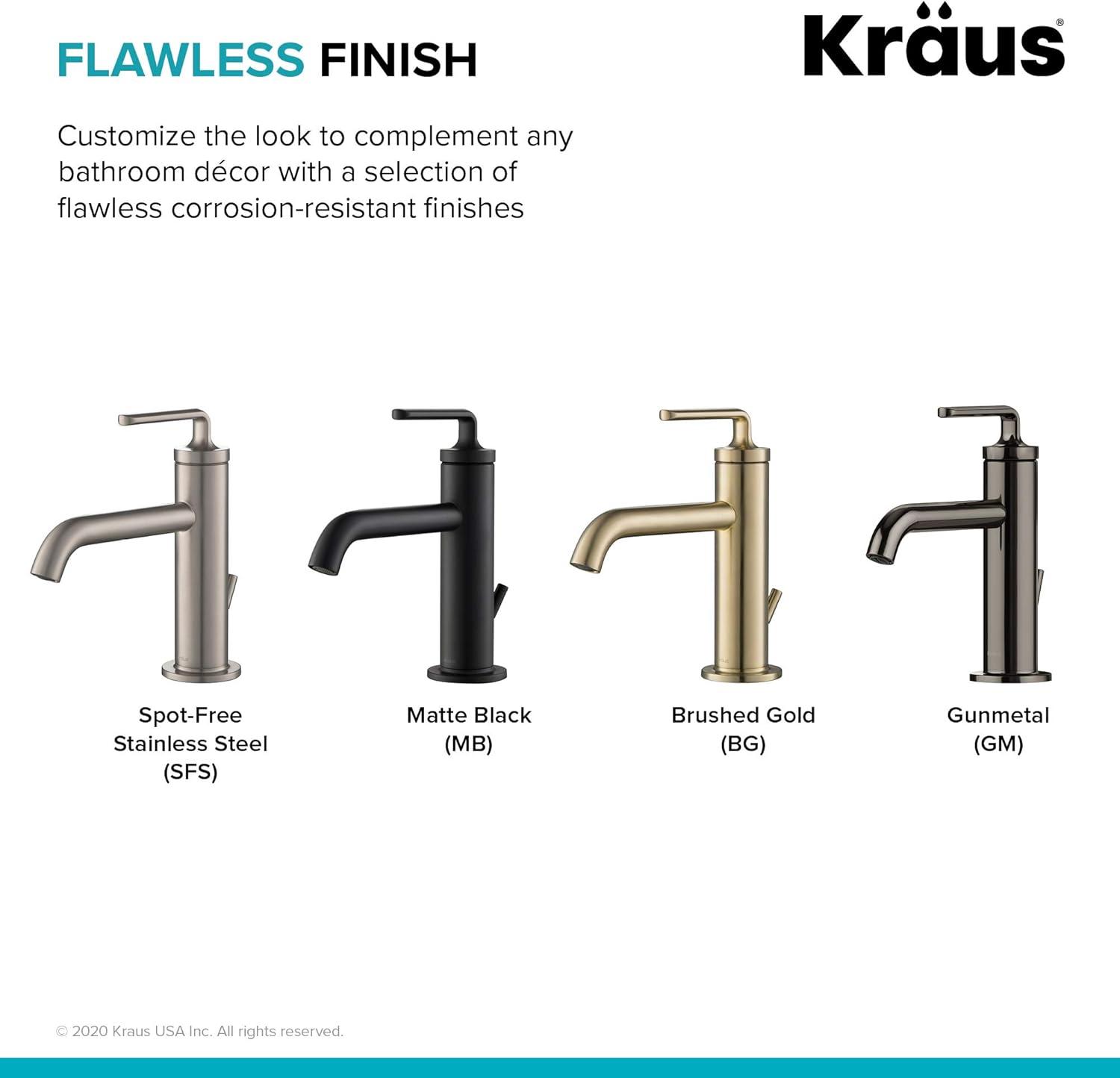 Ramus 7.38'' High Modern Spot Free Stainless Steel Bathroom Faucet