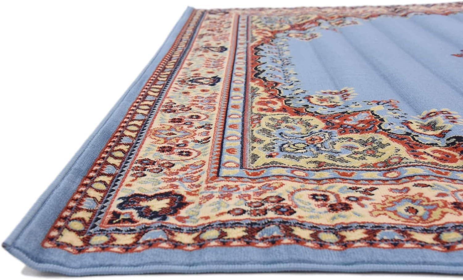 Handmade Terracotta Medallion 7' x 10' Easy Care Rug