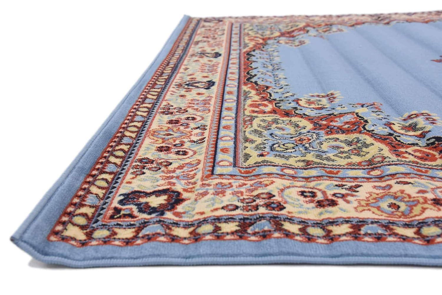 Handmade Terracotta Medallion 7' x 10' Easy Care Rug