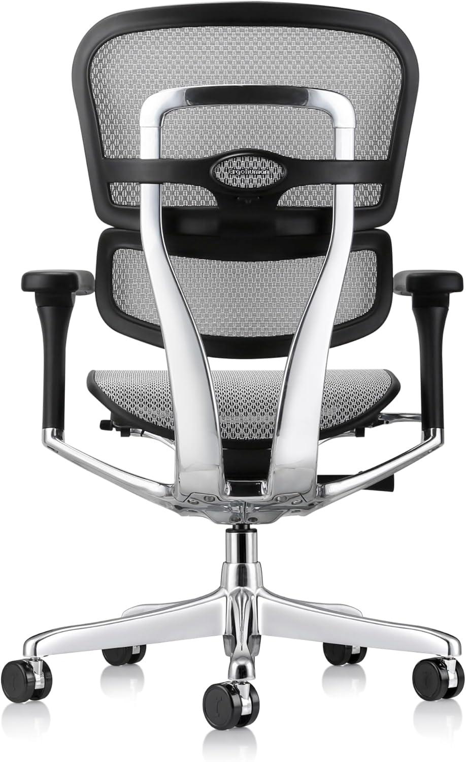 Eurotech Seating Ergohuman Mesh Managers Chair, Mid Back, Grey