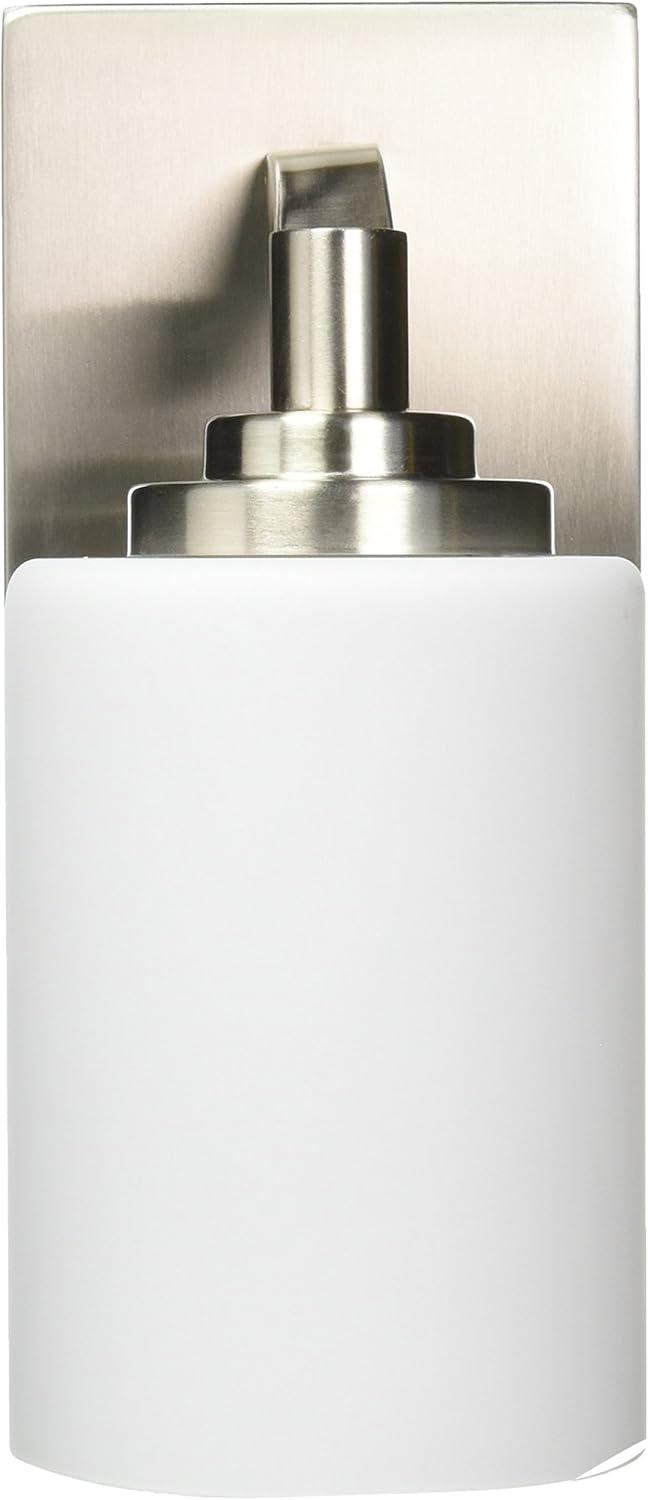 Trans Globe Lighting 70521 BN Mod Pod Collection 9 Inch One Light Wall Sconce/Bathroom Vanity I in a Brushed Nickel Finish I Traditional Style Light Fixture I