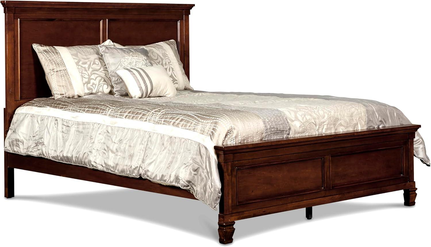 New Classic Furniture Tamarack Contemporary Solid Wood 4/6 Full Bed in Cherry