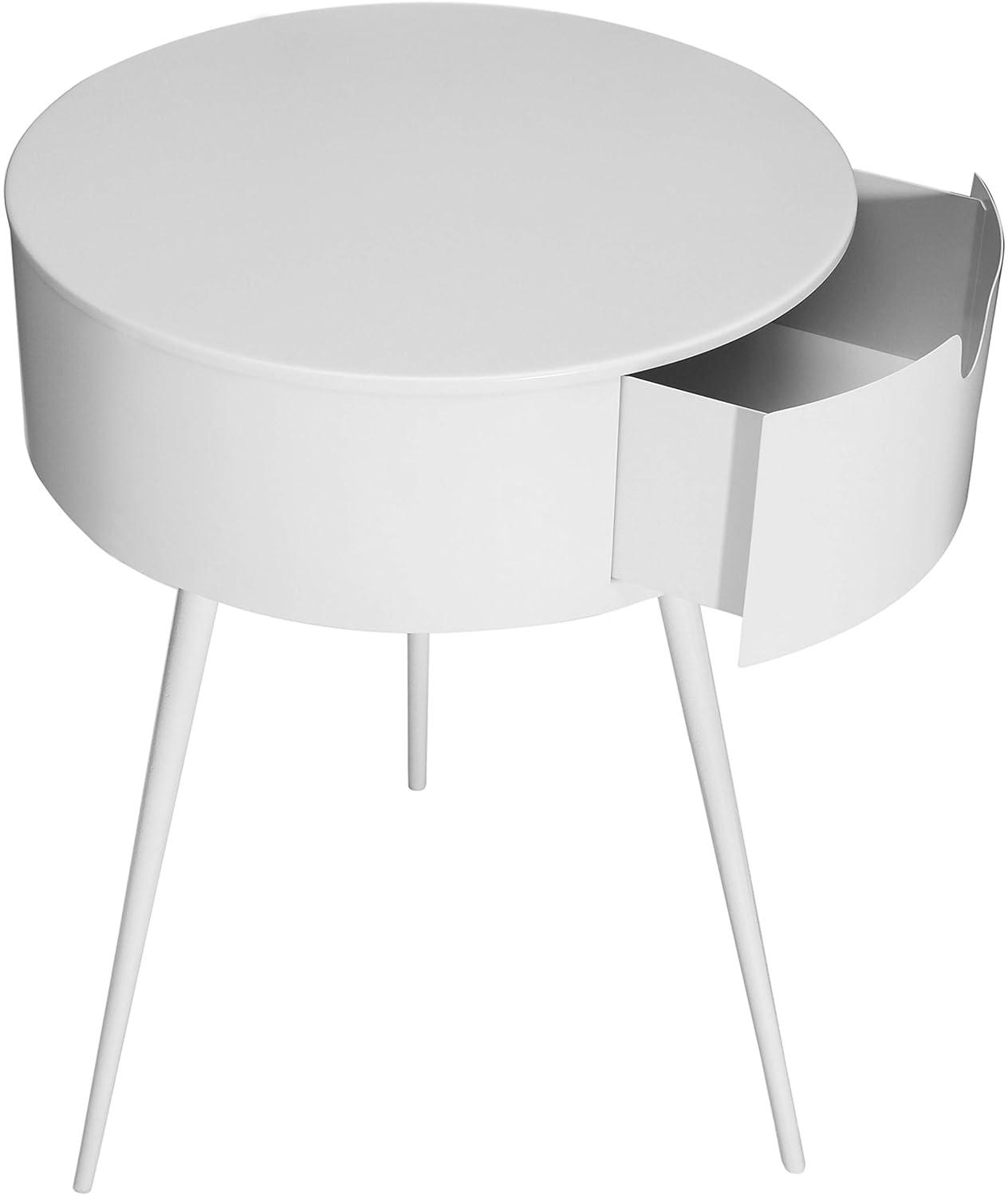 Meridian Furniture,Bali White Nightstand