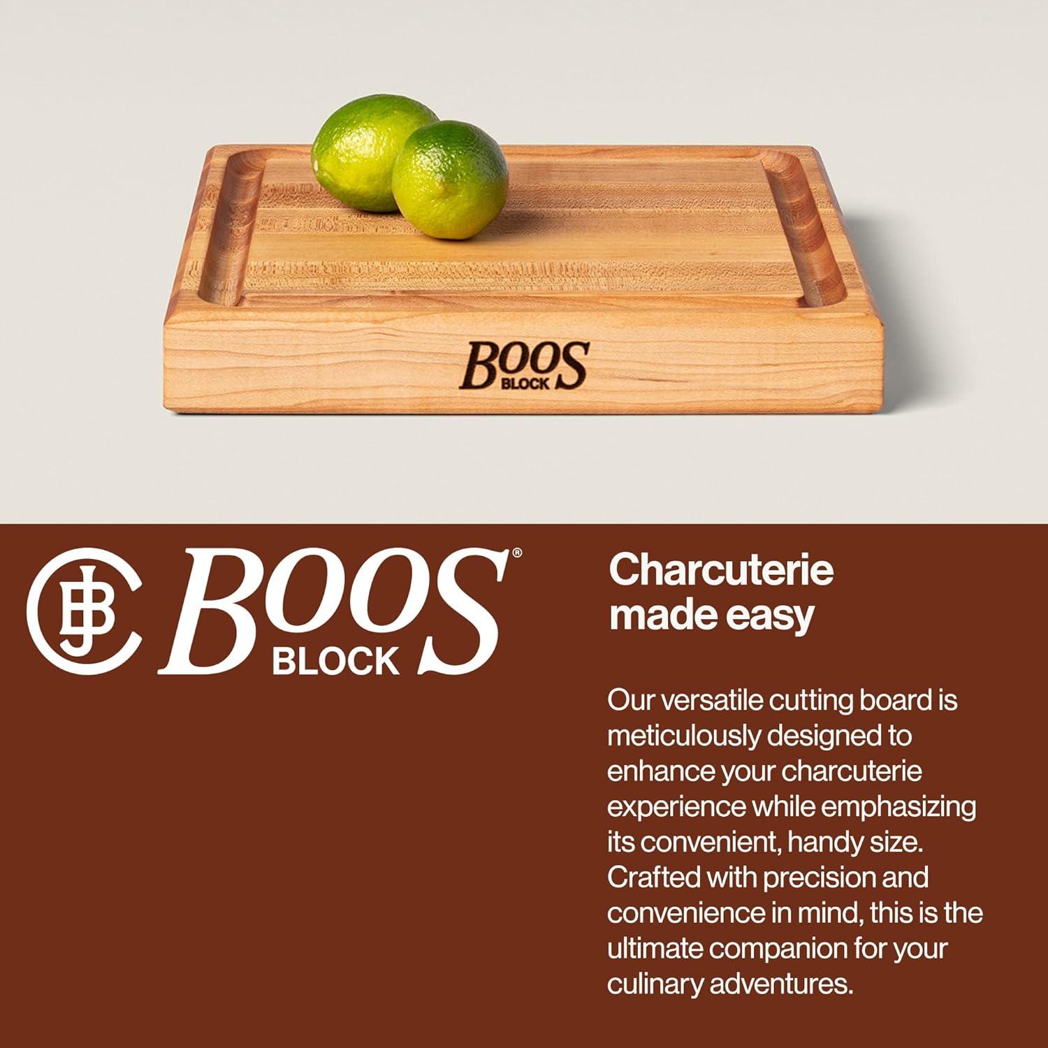 John Boos John Boos Chef's Collection Edge Grain 1.75" Maple Cutting Board with Groove
