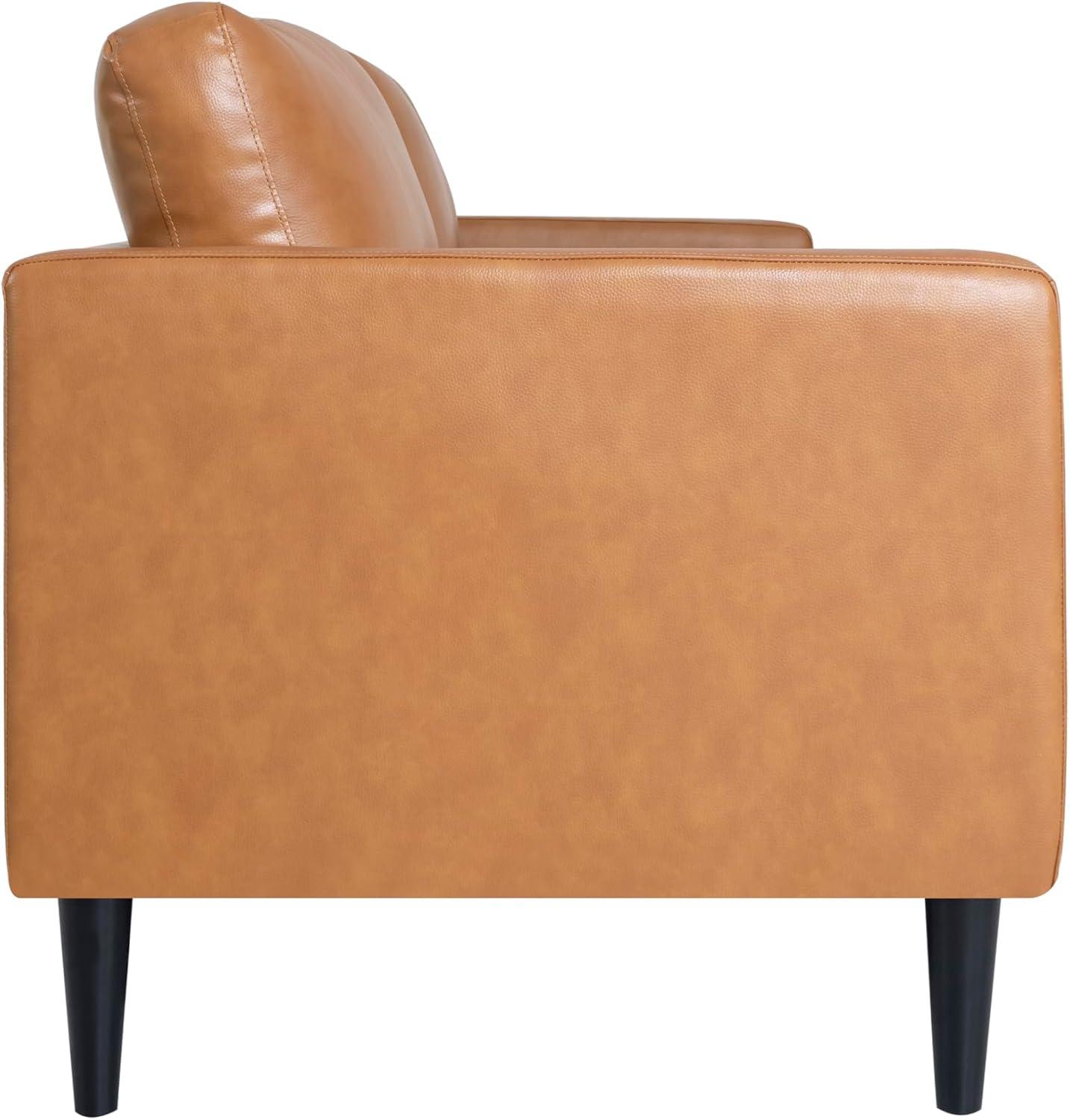 Marisa Tan Leather Loveseat and Armchair Set