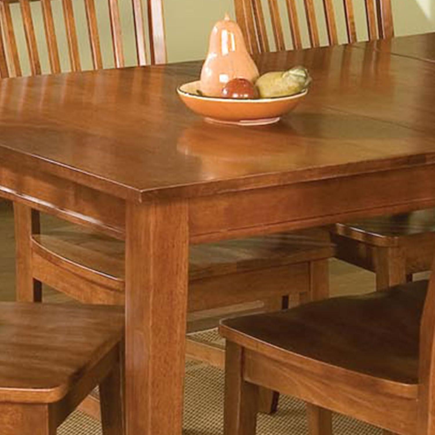 Homestyles Arts & Crafts Wood Dining Table in Brown