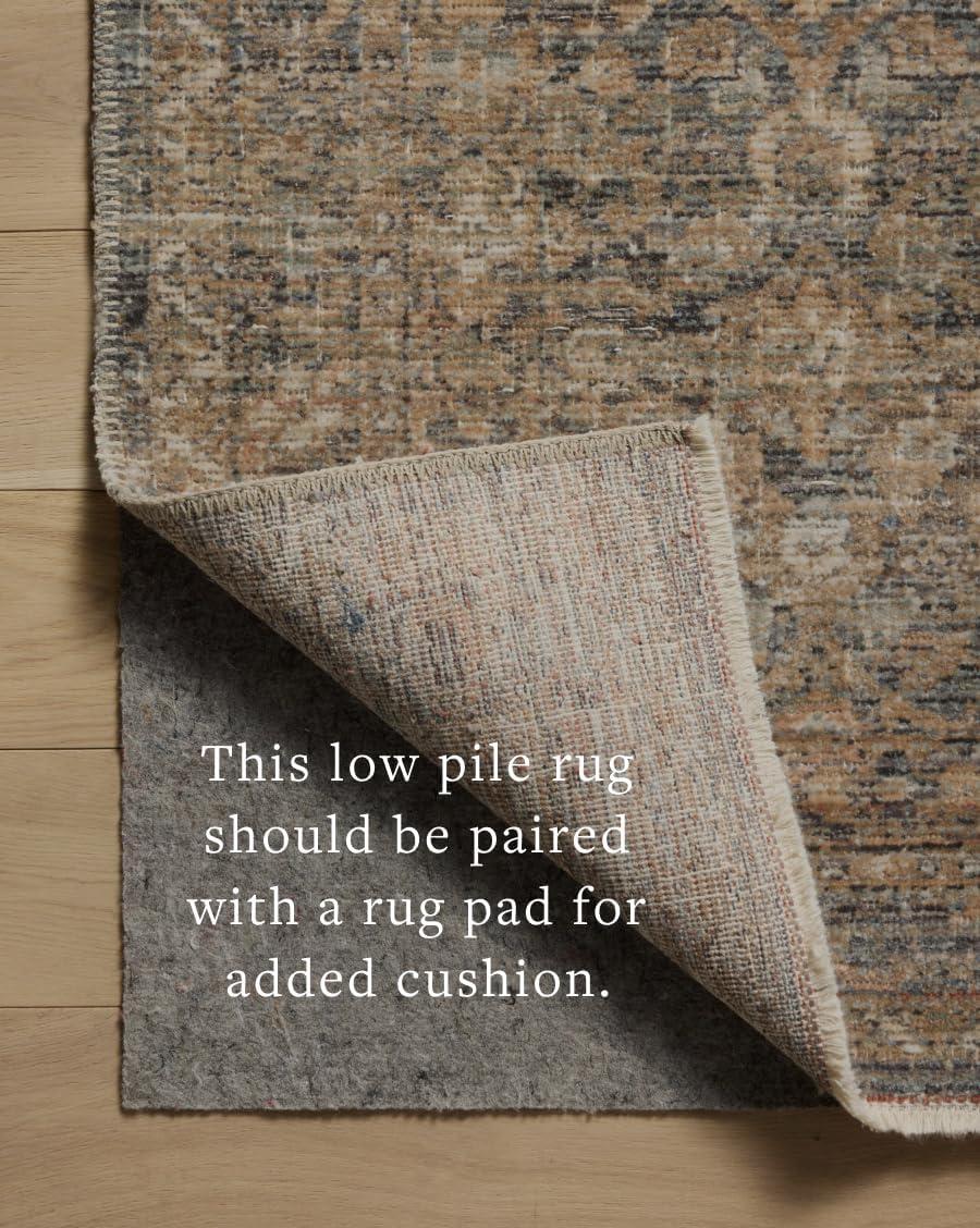 Molly I Rug by Amber Lewis x Loloi - Denim and Gold / 6'7" x 9'2"