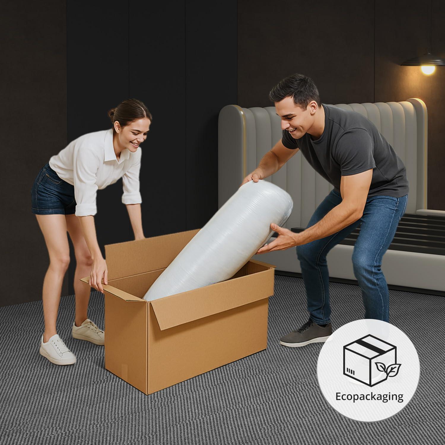 10 Inch Queen Mattress, Medium Firm Hybrid Mattress with Gel Memory Foam & Pocketed Coils, CertiPUR-US Certified, Pressure Relief, Motion Isolation, 100-Night Trial, 80“ x 60" x 10"