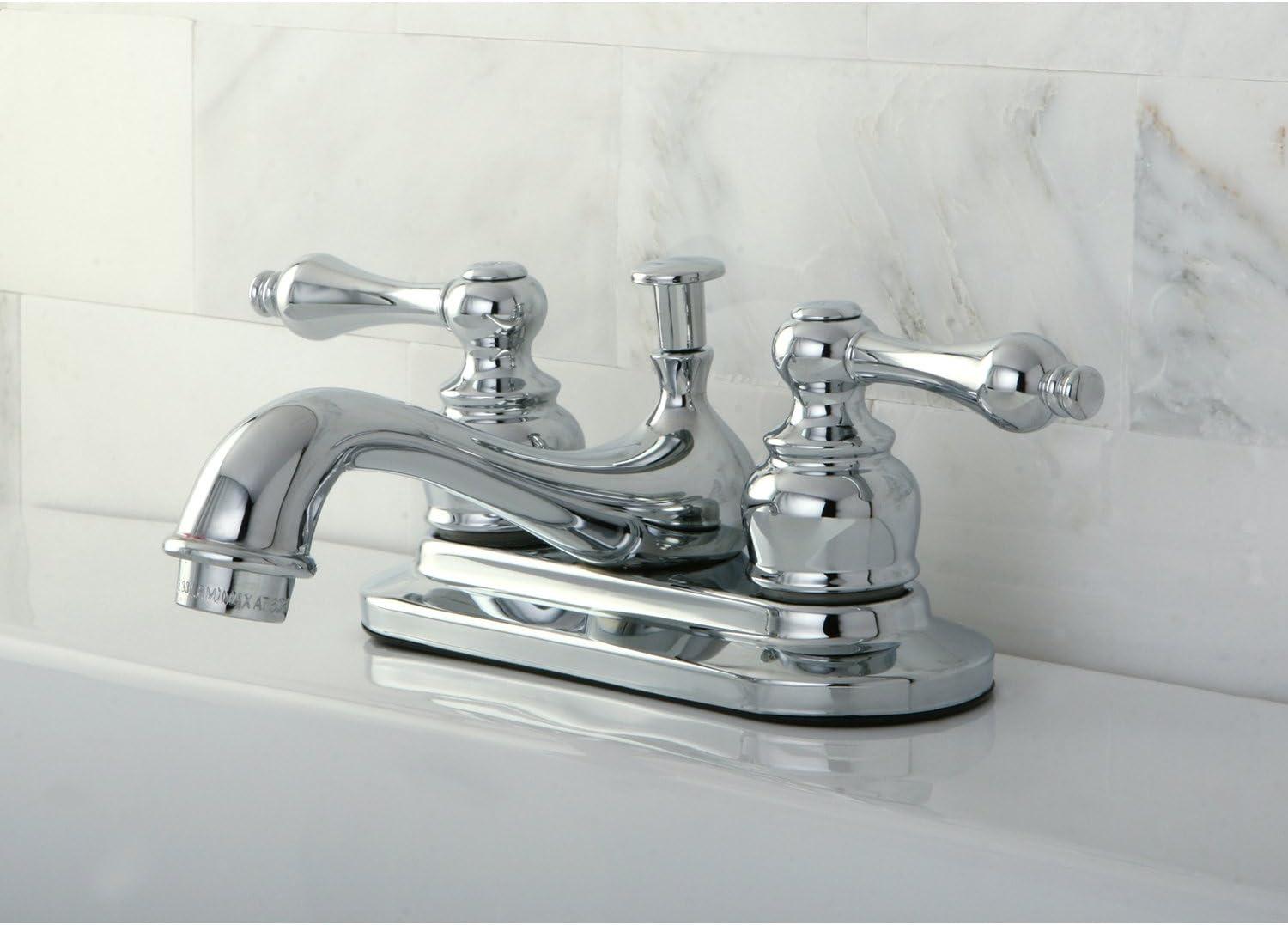 Restoration Centerset Bathroom Faucet with Drain Assembly