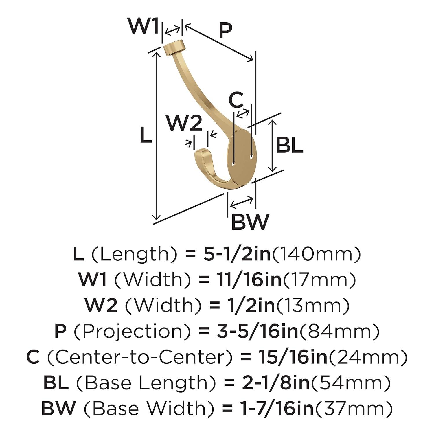 Adare Traditional Double Prong Decorative Wall Hook