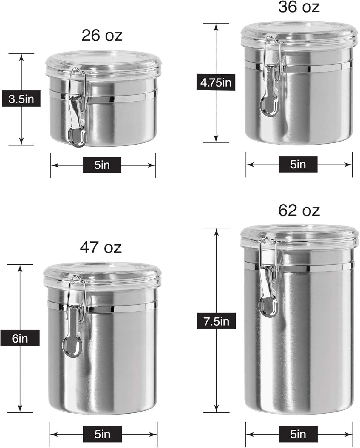 OGGI Fresh 4 Piece Kitchen Canister Set