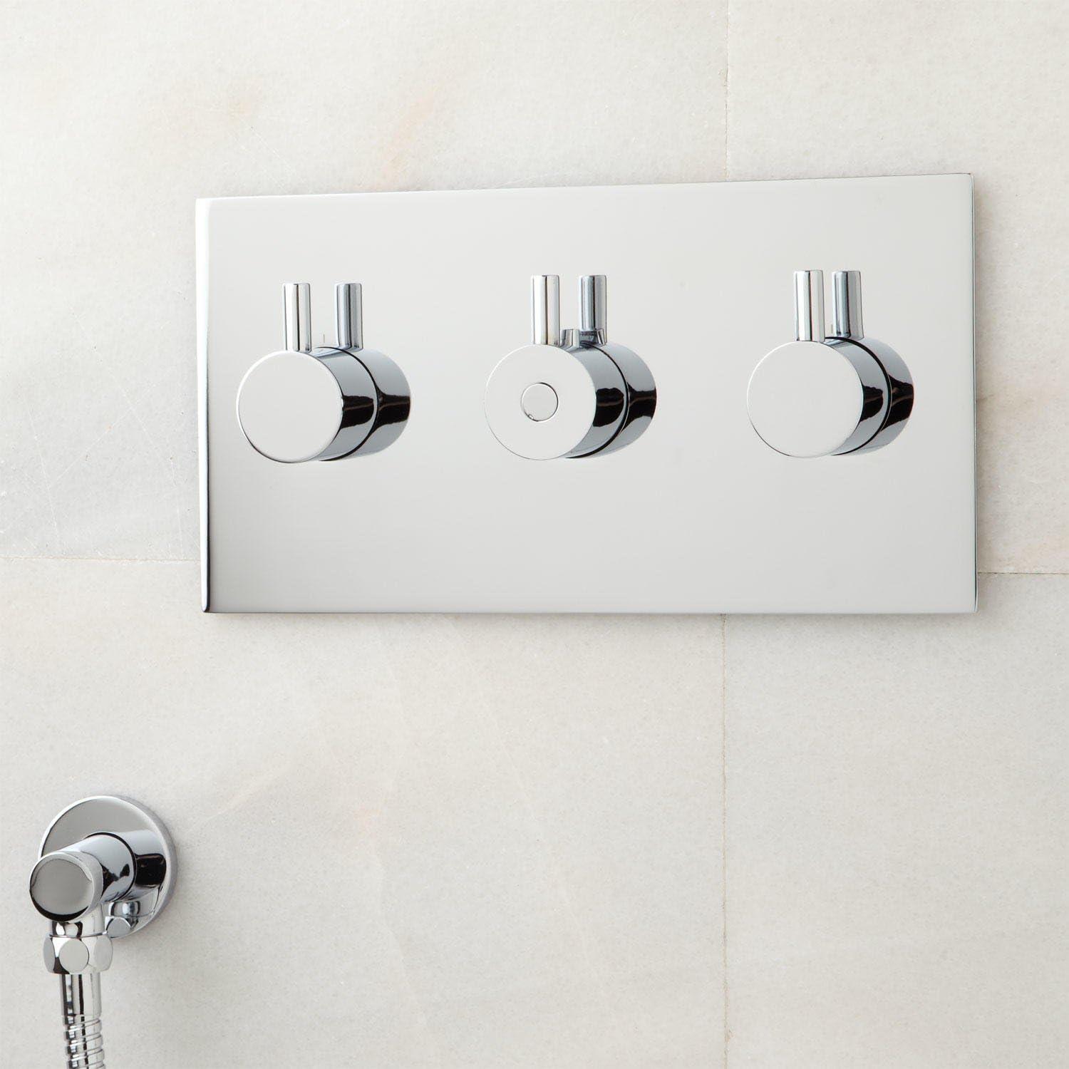 Tosca Complete Thermostatic Shower System with Rough-in Valve