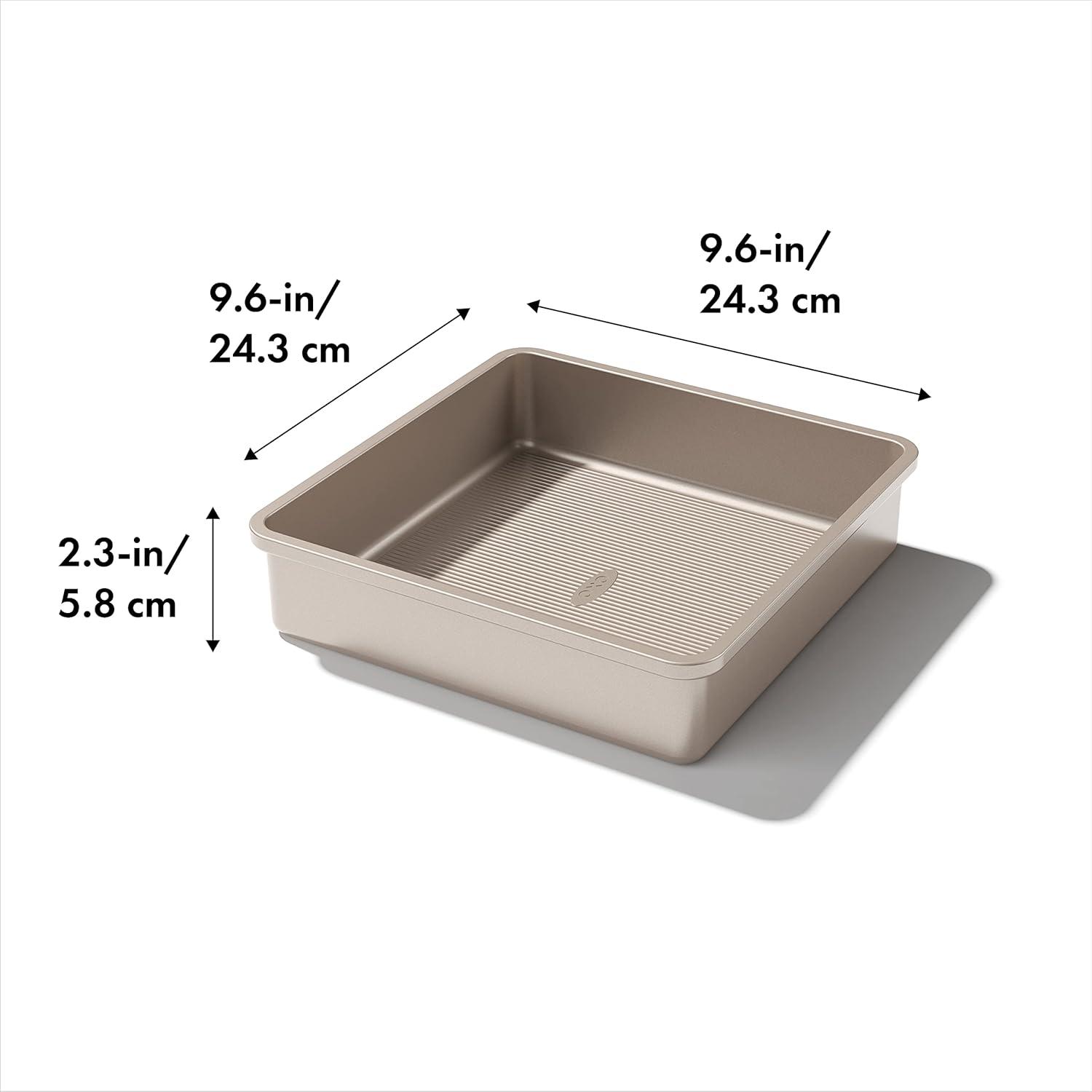 9-Inch Square Non-Stick Stainless Steel Cake Pan