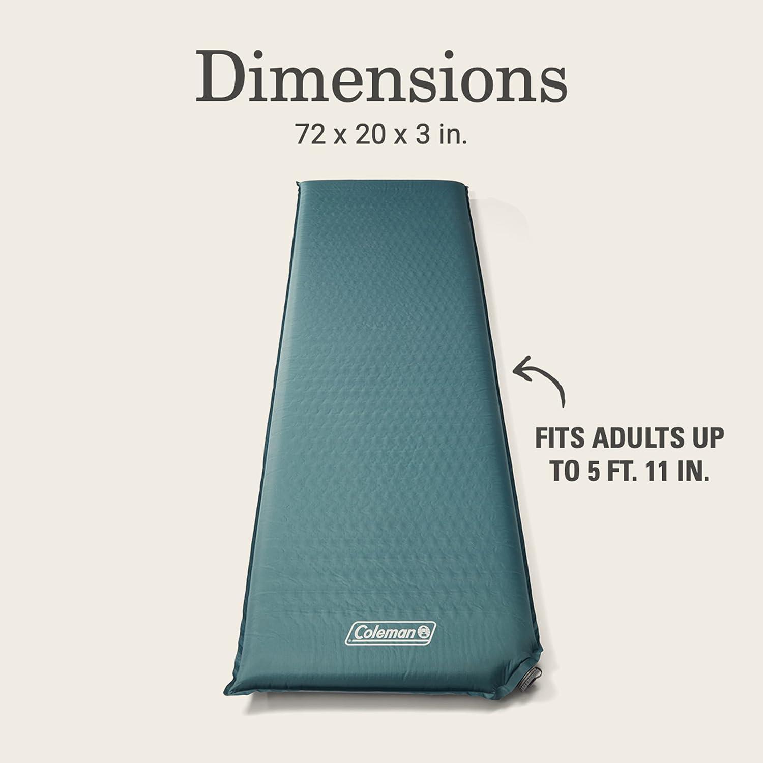 Silver Springs Blue Insulated Self-Inflating Camping Pad