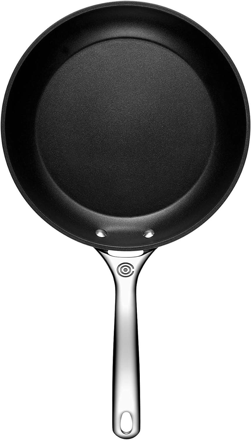 10-Inch Black Aluminum Nonstick Fry Pan