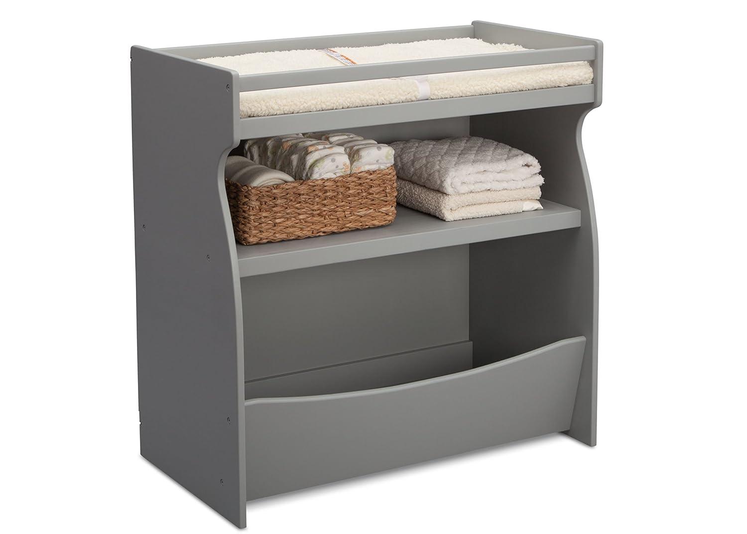 Delta Children Gateway 2-in-1 Changing Table and Storage Unit, Gray