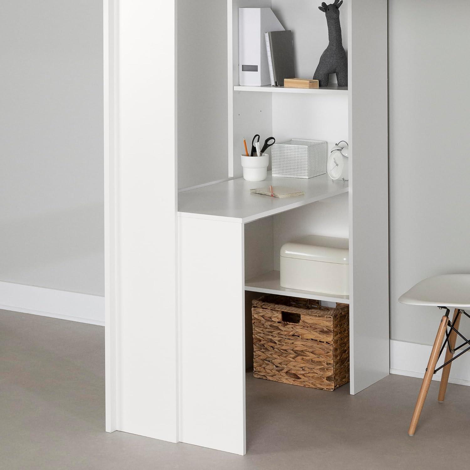 Logik Twin Loft Bed with Bookcase by South Side Living