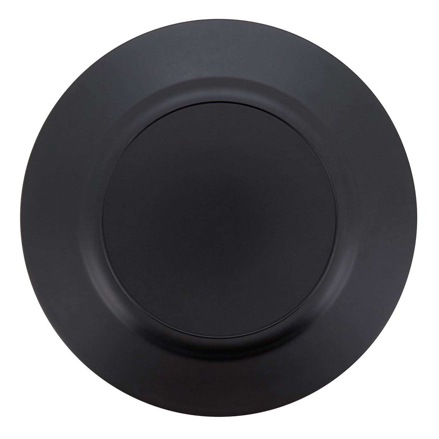 Saro Lifestyle Classic Solid Color Charger Plates, Red, 13" Round