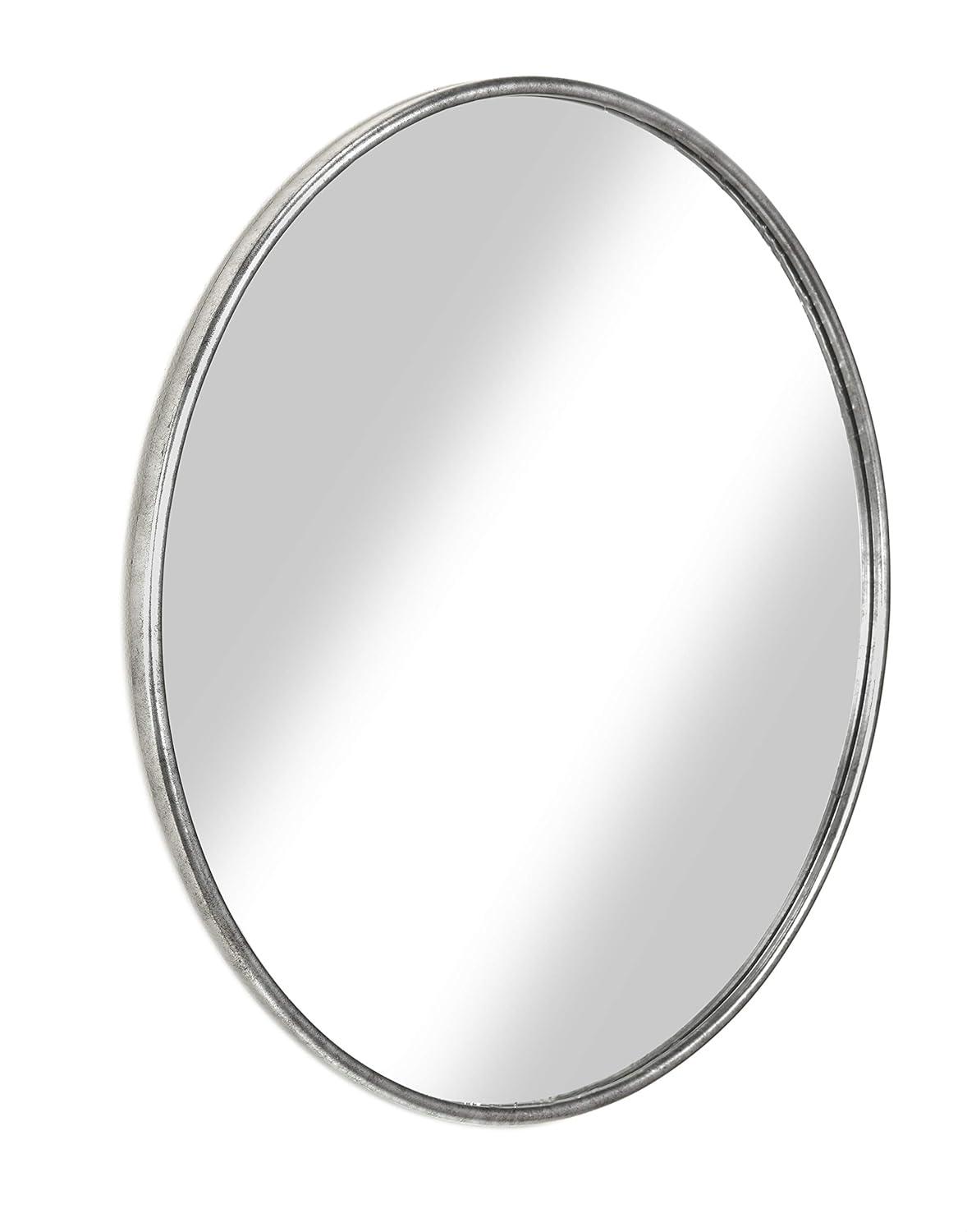 Martin Svensson Home 36" Framed Round Wall Mirror Antique Pewter