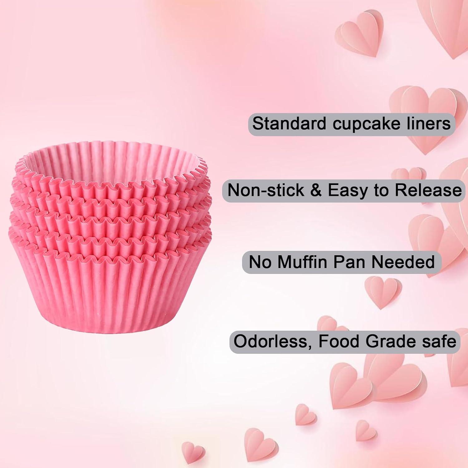 asjyhkr 100PCS Cake Blotting Paper Tray Nonstick Muffin Cases Molds Paper Cupcake Liners Cupcake Baking Cup Cupcake Paper Liner Standard Paper Cupcake Wrapper