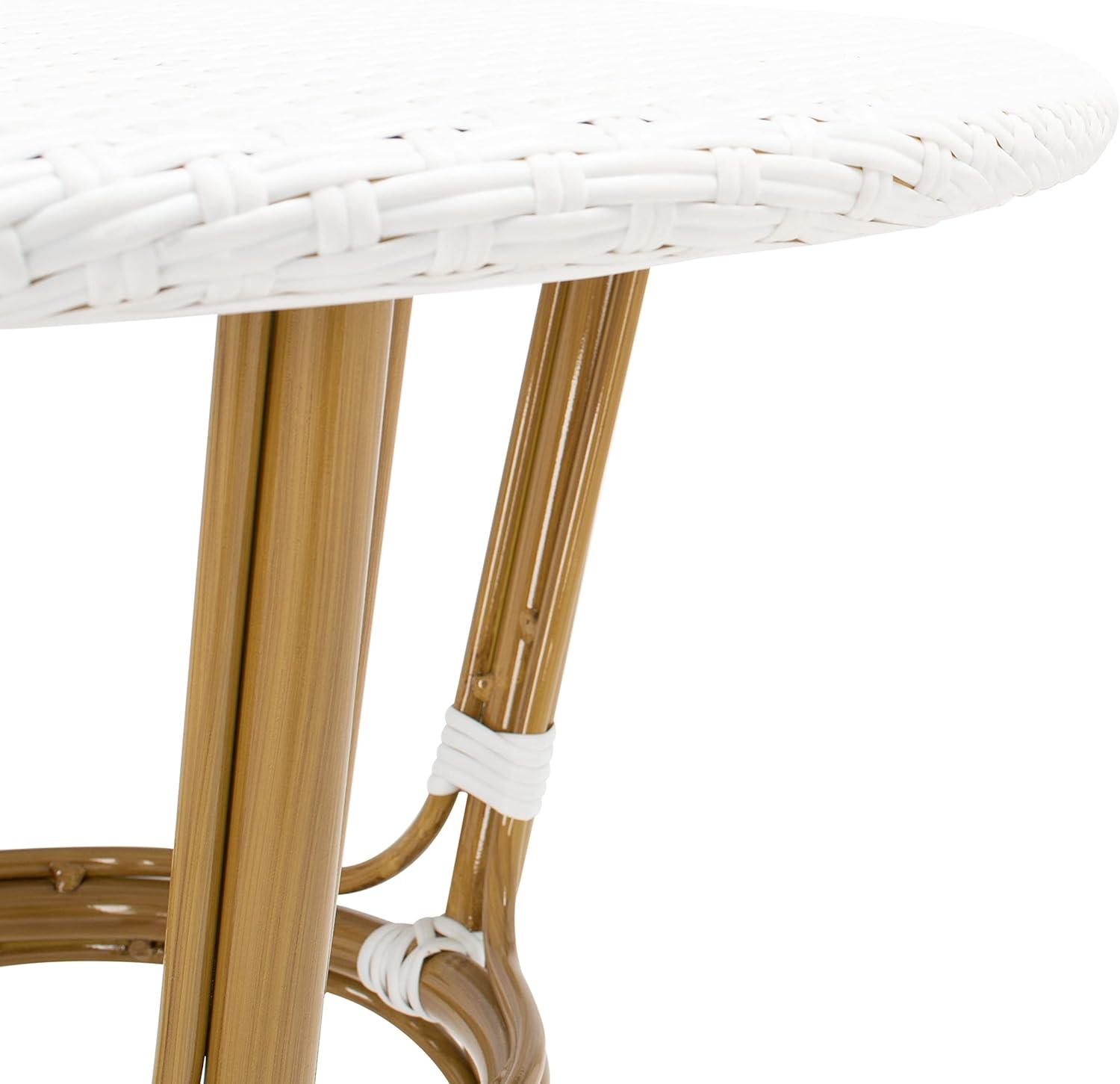 Sidford Rattan Patio Bistro Table  - Safavieh