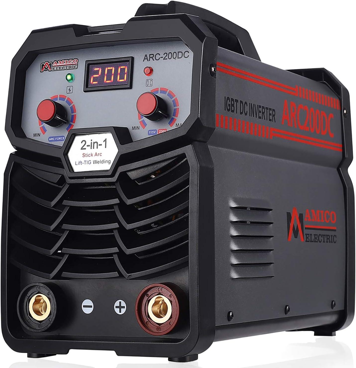 Amico 200 Amp Gray and Red Stick Arc DC Welder