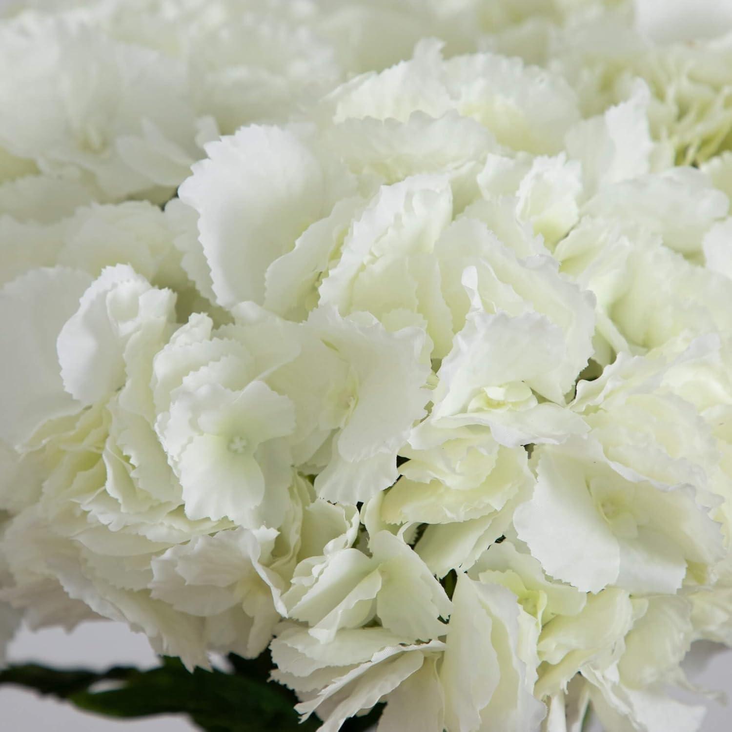 Nearly Natural Blooming Hydrangea with Vase Arrangement