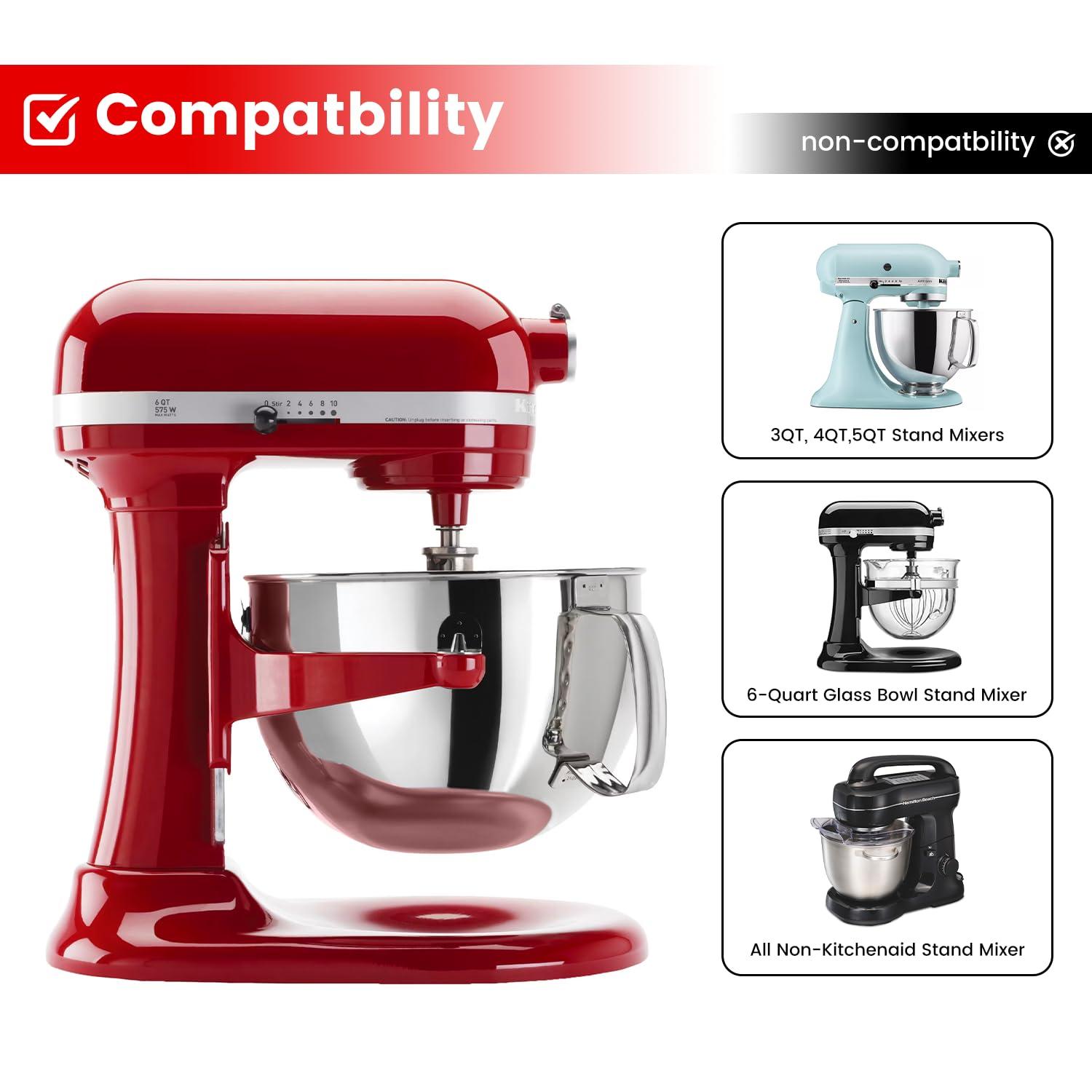 1 Piece Edge Beater, Flex Edge Beater Paddle For Kitchenaid Bowl-lift Stand Mixer 6 Quart