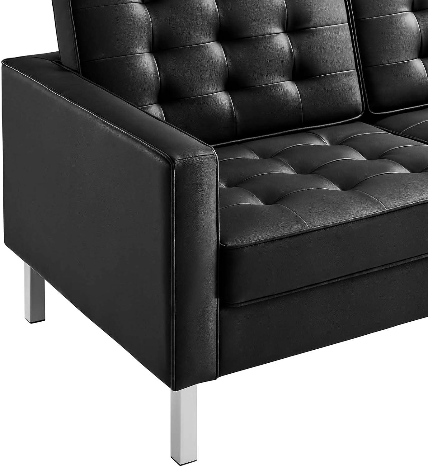 Modway Loft Tufted Vegan Leather Sofa by Modway