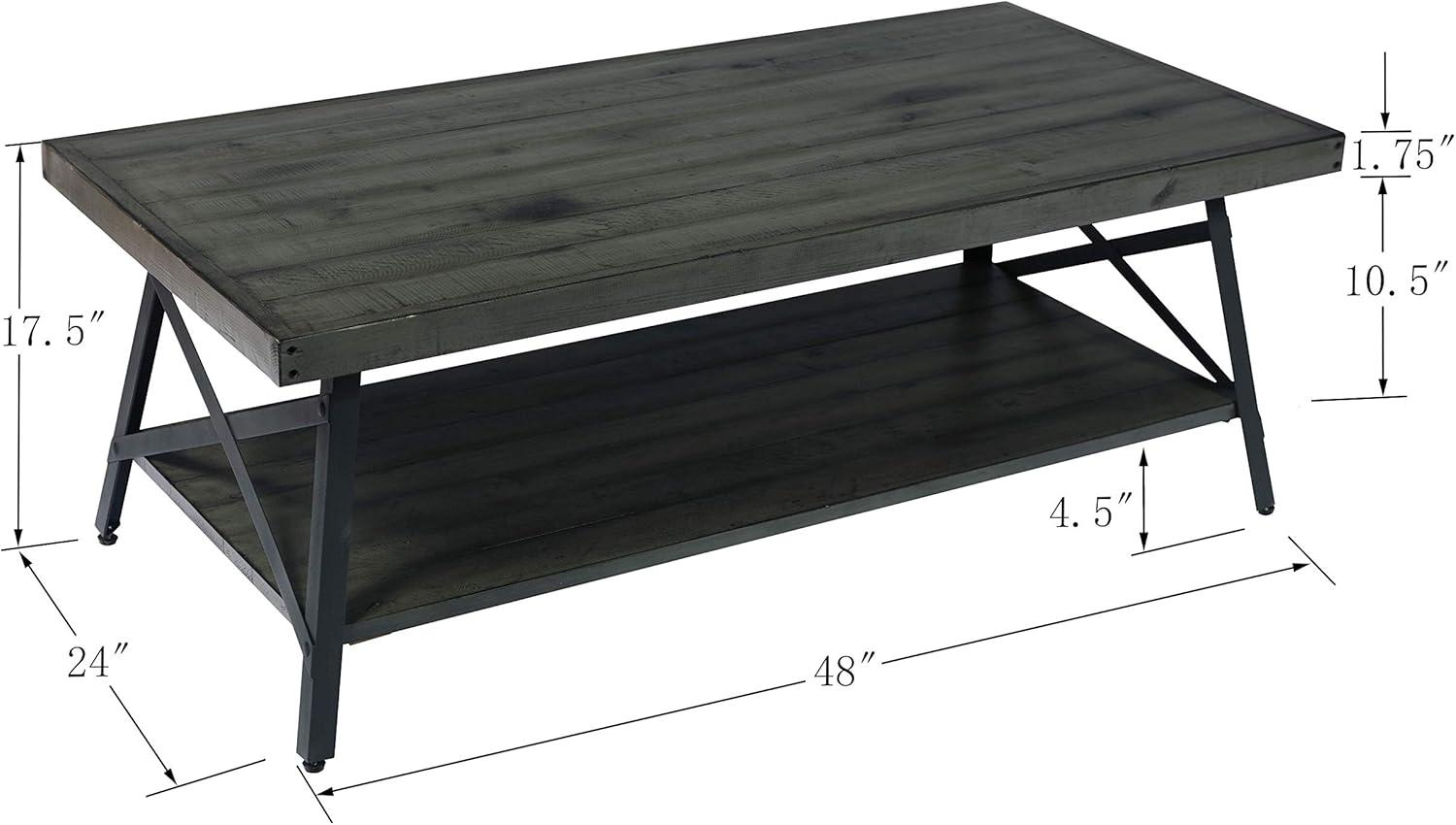 Laguna Solid Wood Top Coffee Table