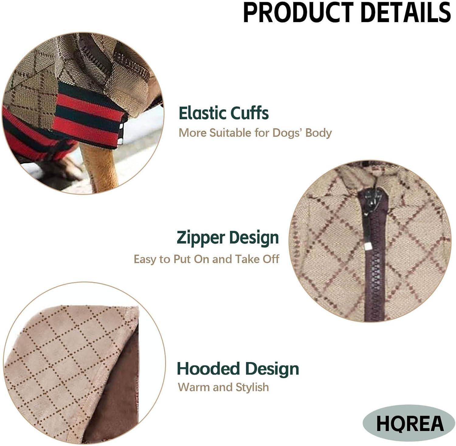 Dog Hoodie Luxury Winter Small Dog Jacket Clothes Classic Designer Warm Pet Coats Zipper Design Easy On/Off French Bulldog Teddy Pug Puppy Clothes(S)
