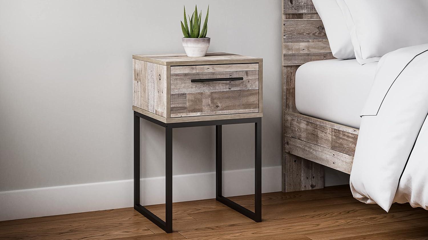 Neilsville One Drawer Wood Nightstand