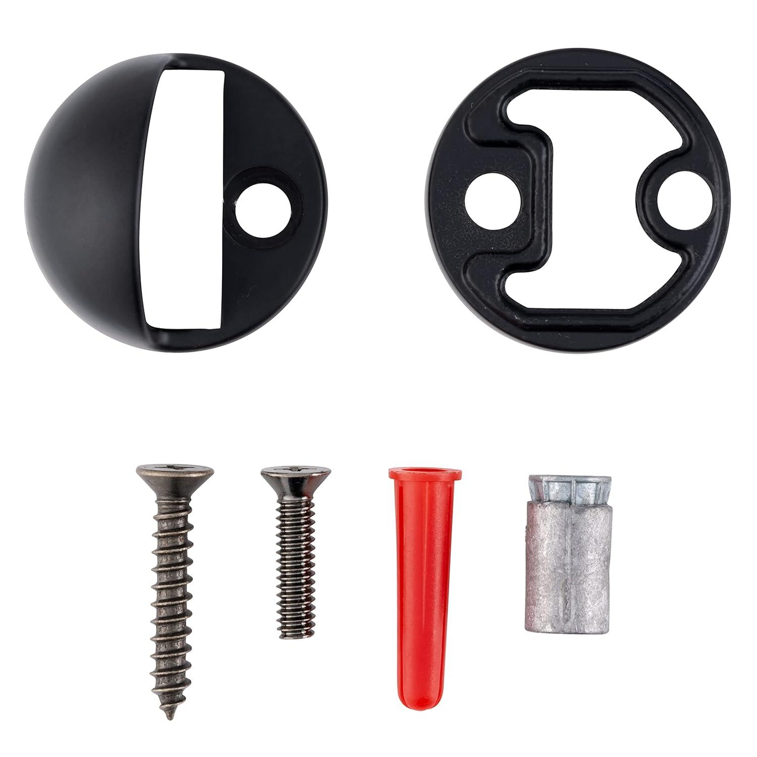 BRINKS COMMERCIAL 1-3/4-in Black Dome Bumper Door Stop (10-Pack)