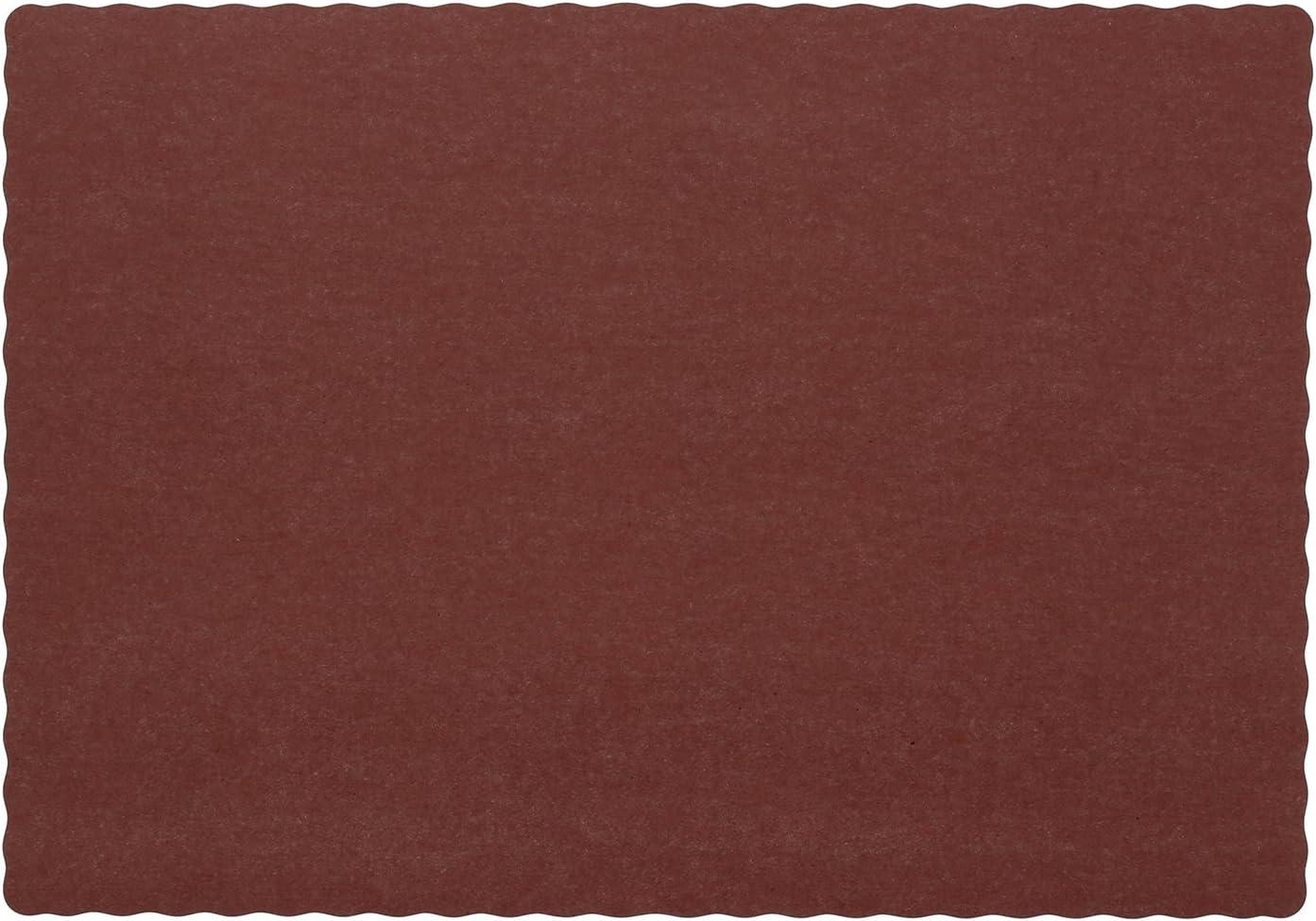 Burgundy Disposable Paper Placemats, 9.25 x 13.25 Inch, Pack of 1000