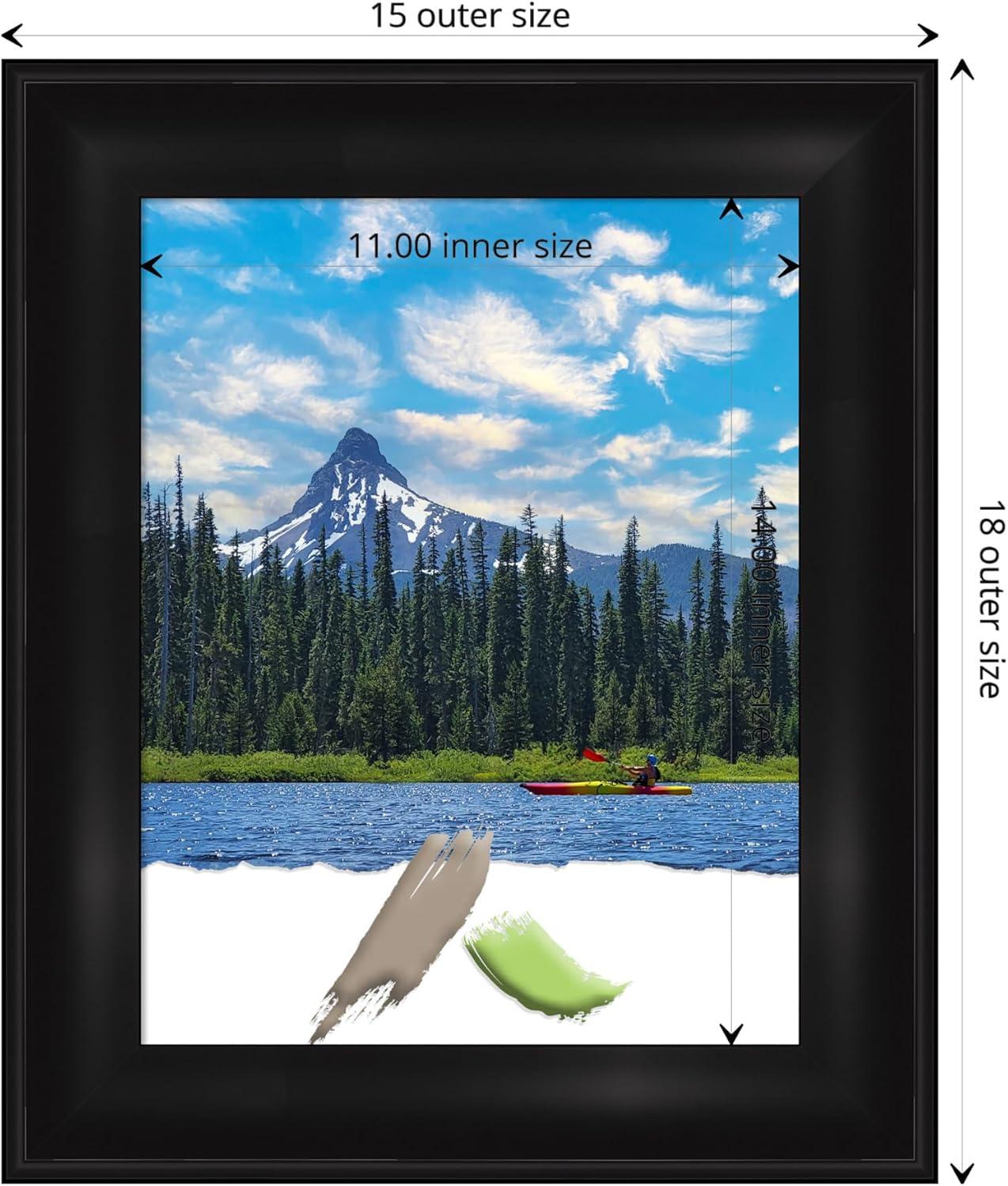 Amanti Art Grand Black Narrow Picture Frame