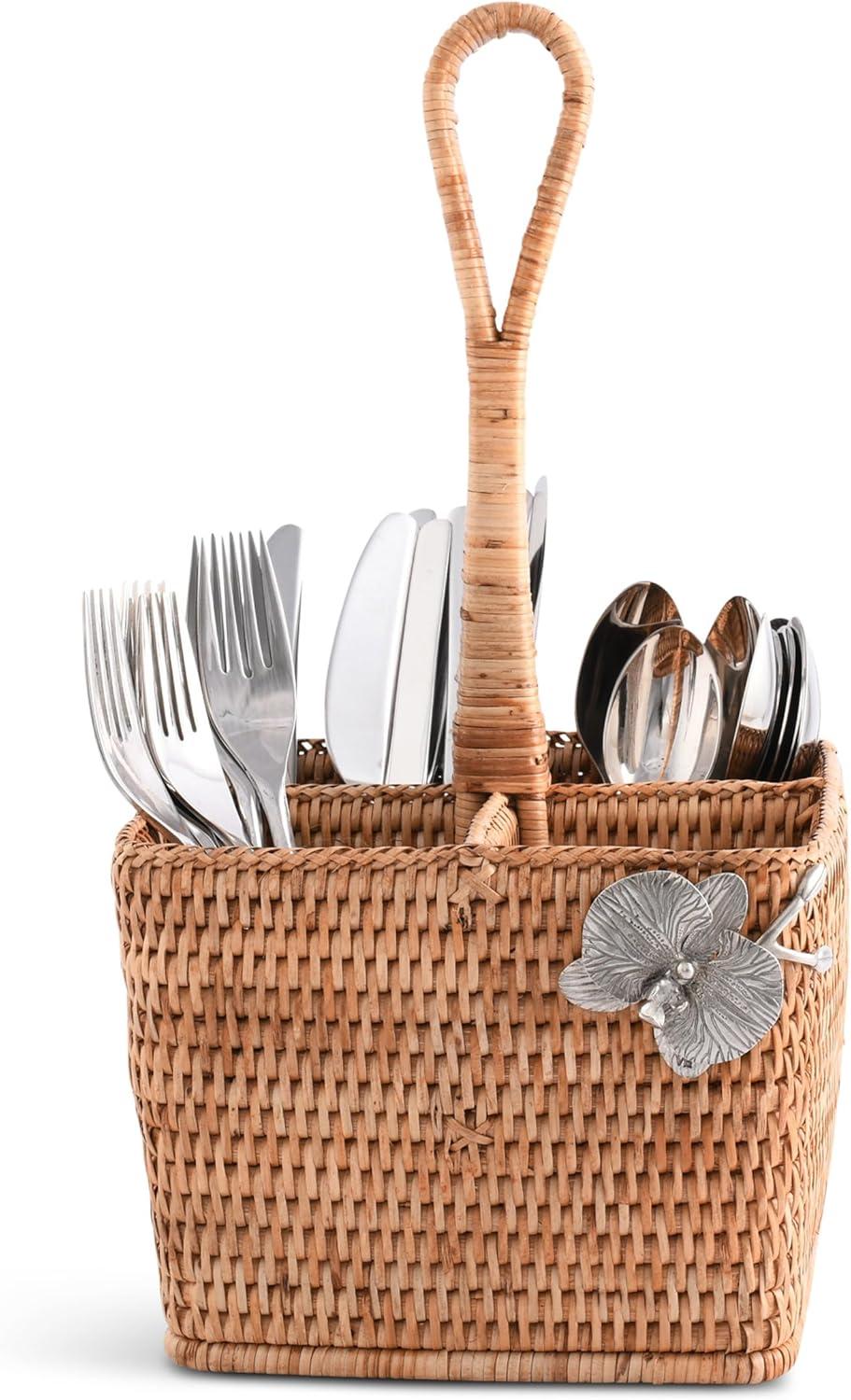 Vagabond House Natural Fibers Square Flatware Caddy