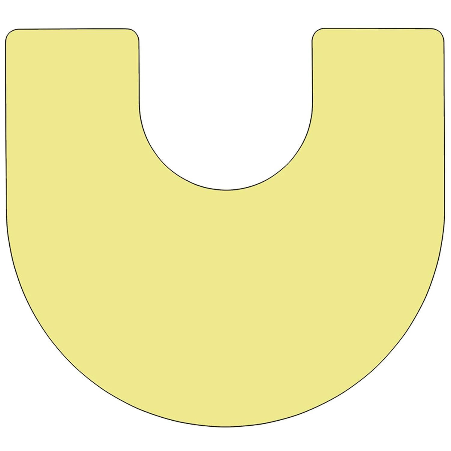 Flash Furniture Goddard 60''W x 66''L Horseshoe Thermal Laminate Activity Table - Adjustable Short Legs