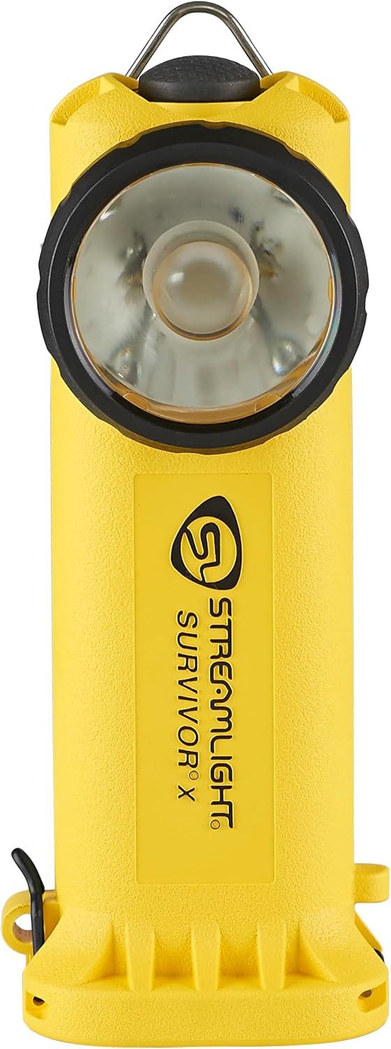 Yellow LED Rechargeable Water Resistant Spot Flashlight